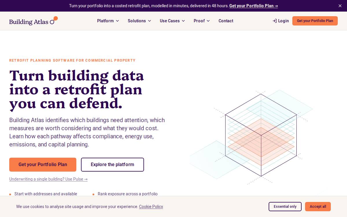 Building Atlas website preview