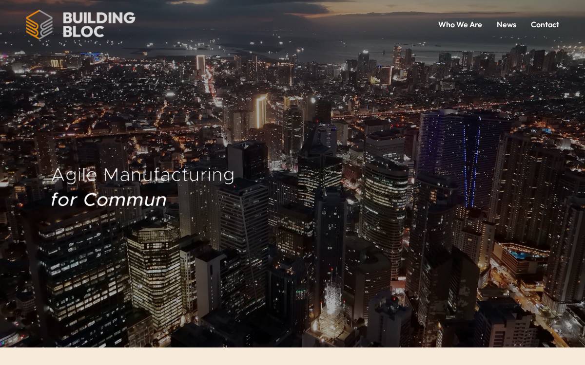 Building Bloc website preview