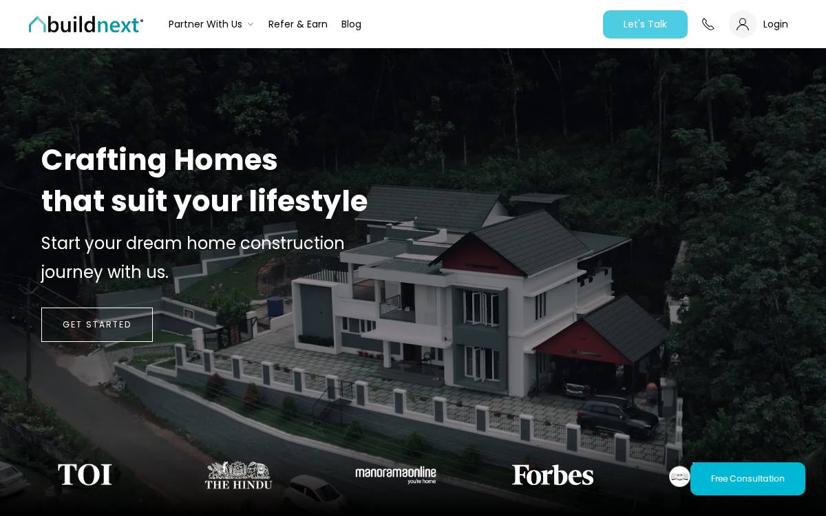 Buildnext website preview