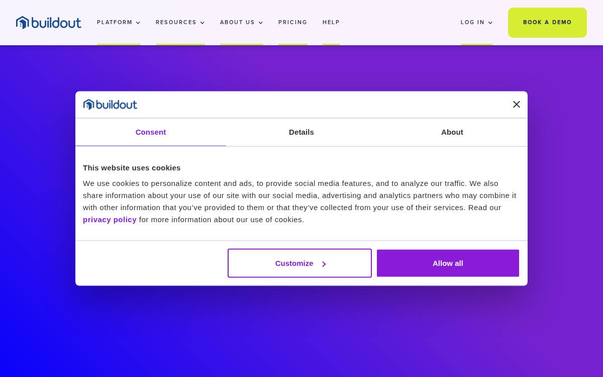 Buildout website preview
