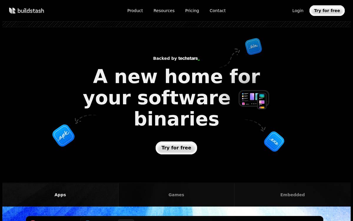 Buildstash website preview