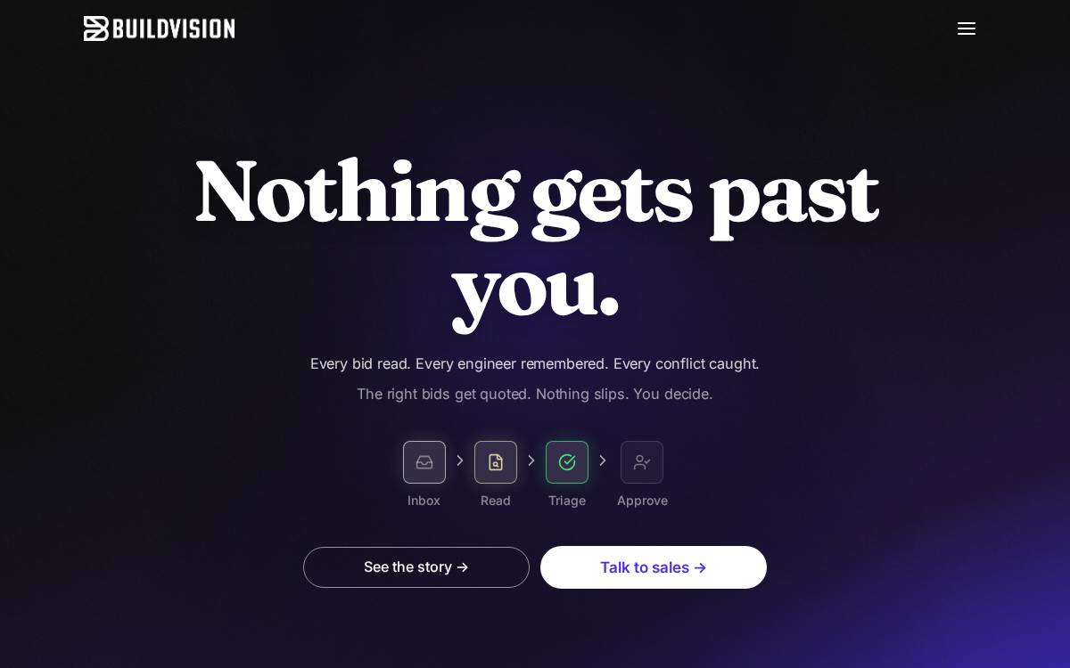 BuildVision website preview