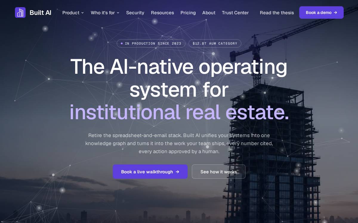 Built AI website preview