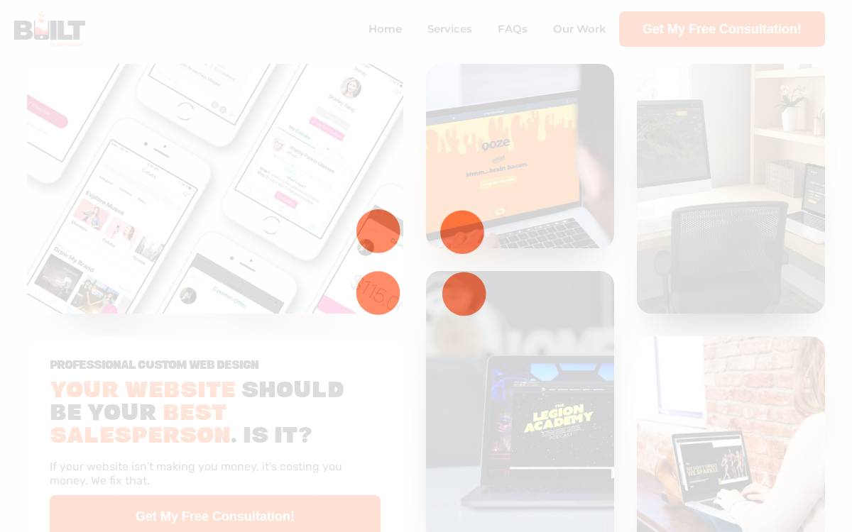 built with by website preview