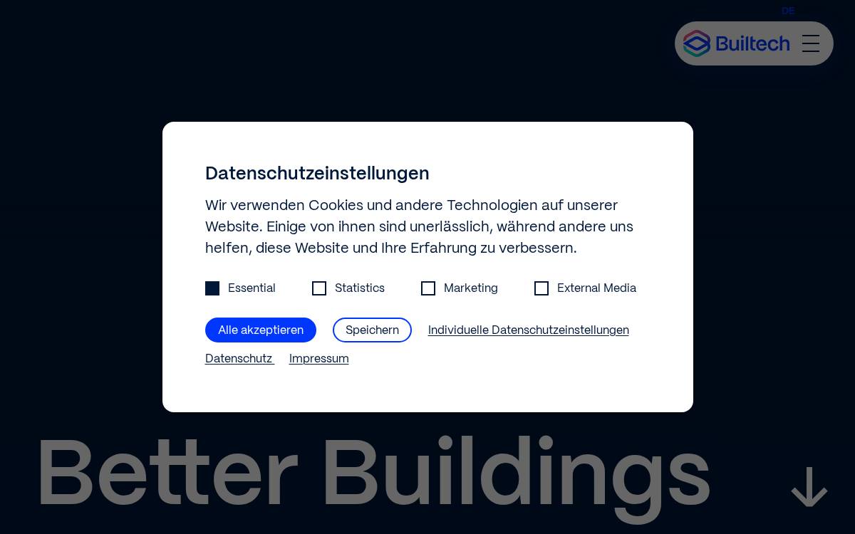 Builtech website preview
