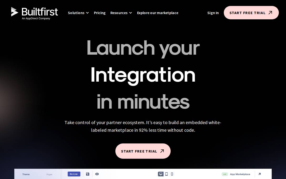 Builtfirst website preview