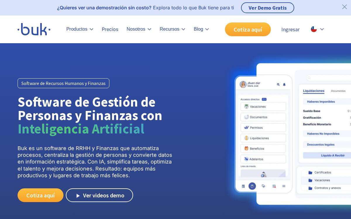 Buk website preview