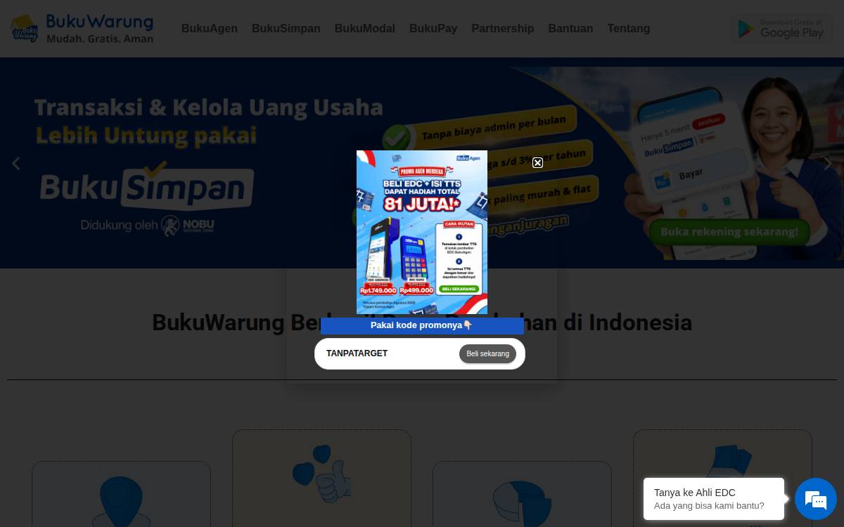 BukuWarung website preview