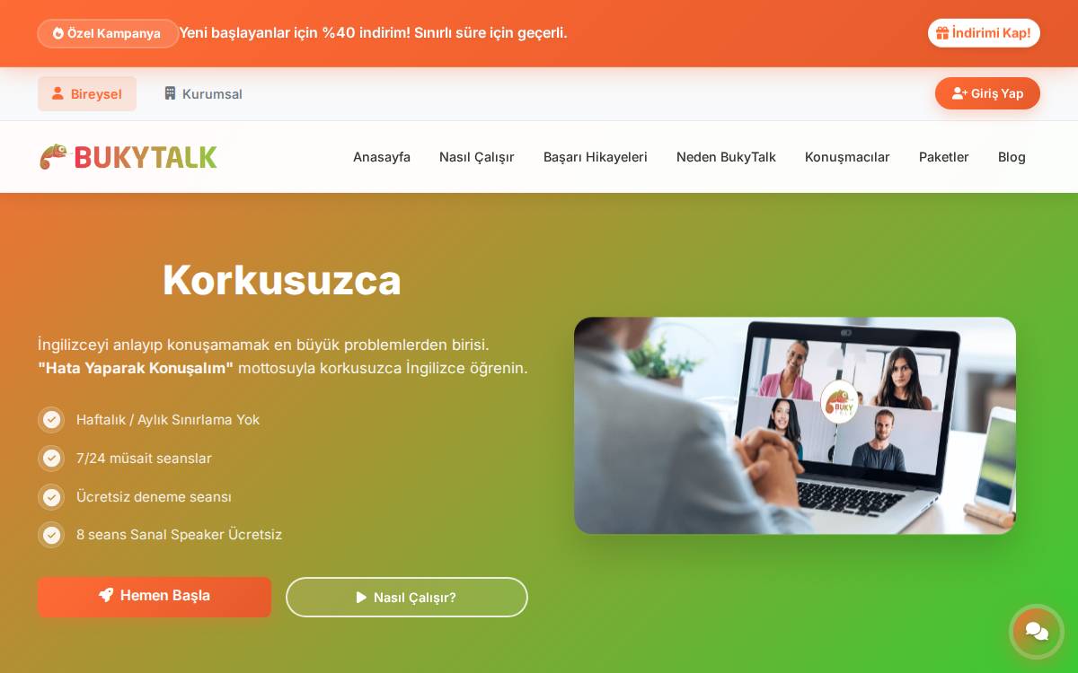 Bukytalk website preview