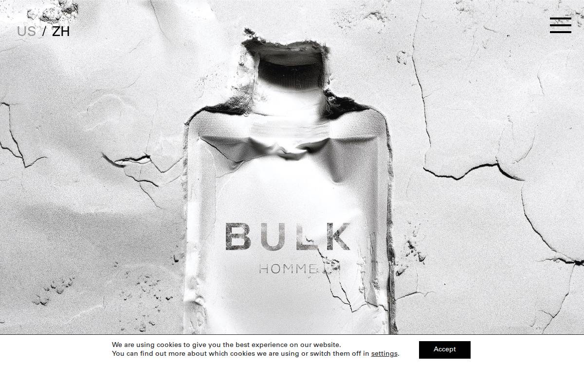 BULK HOMME website preview