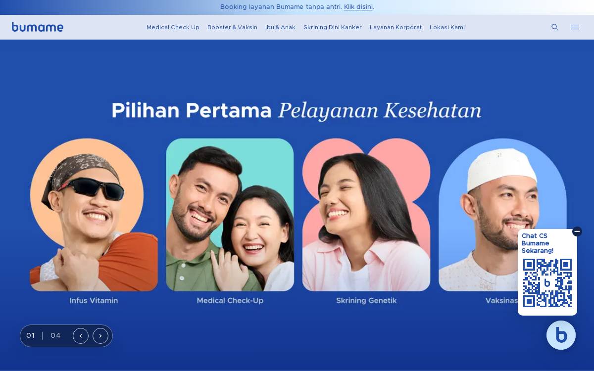 Bumame website preview