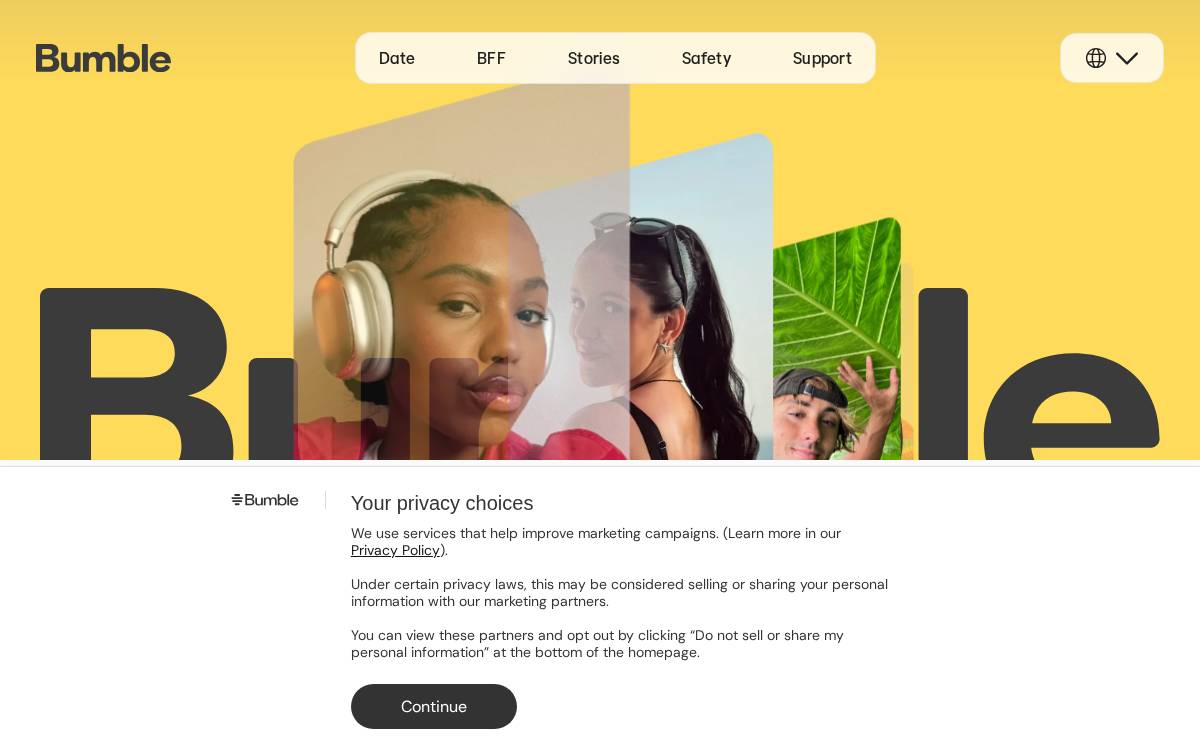Bumble website preview