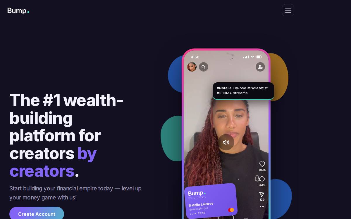 Bump Future of Work website preview