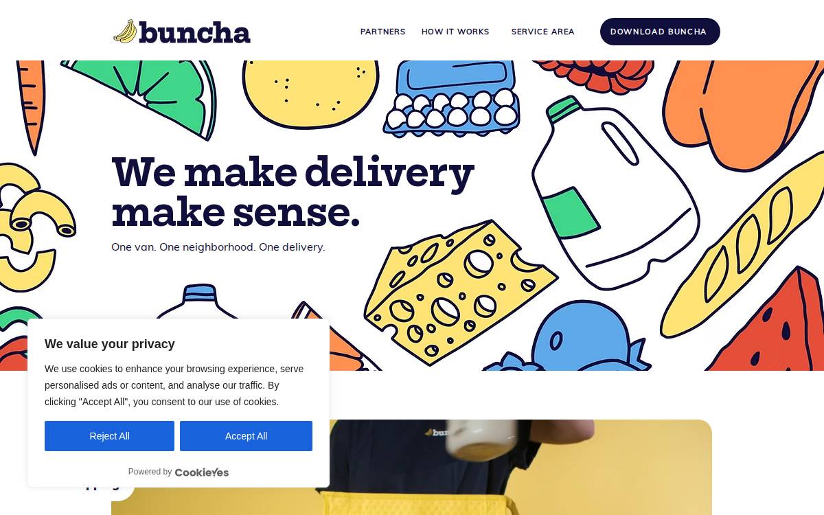 Buncha website preview