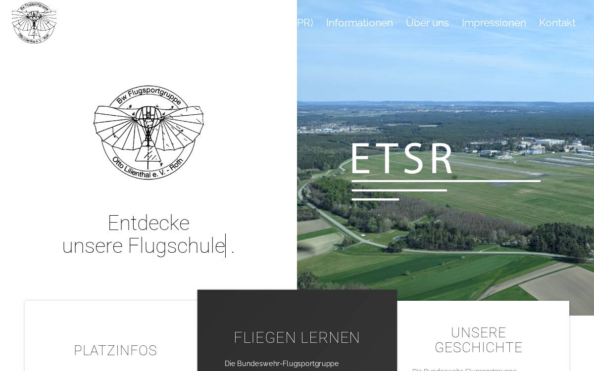 Bundeswehr-Flugsportgruppe Otto Lilienthal e. V. website preview