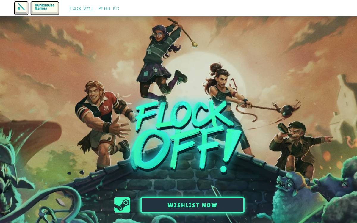 Bunkhouse Games website preview