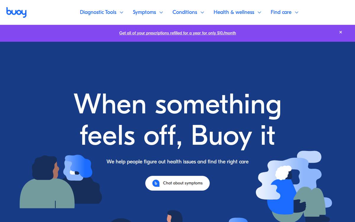 Buoy Health website preview