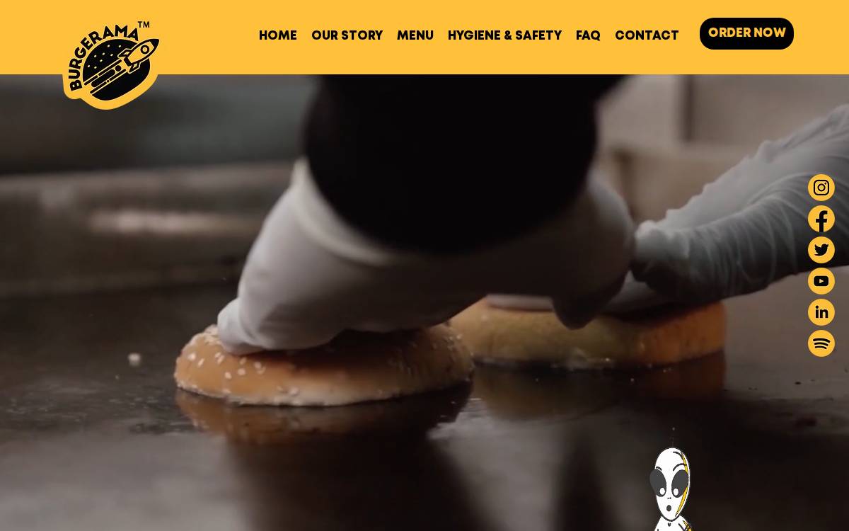 Burgerama website preview