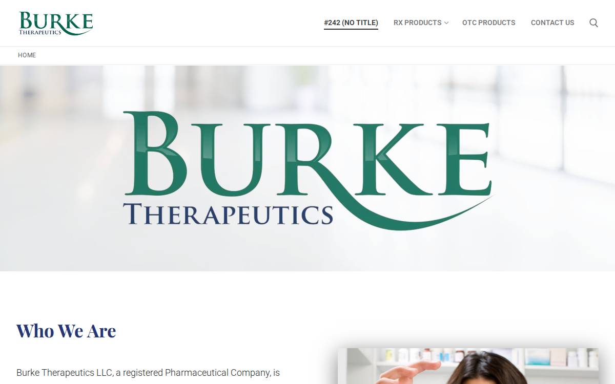 Burke Therapeutics website preview