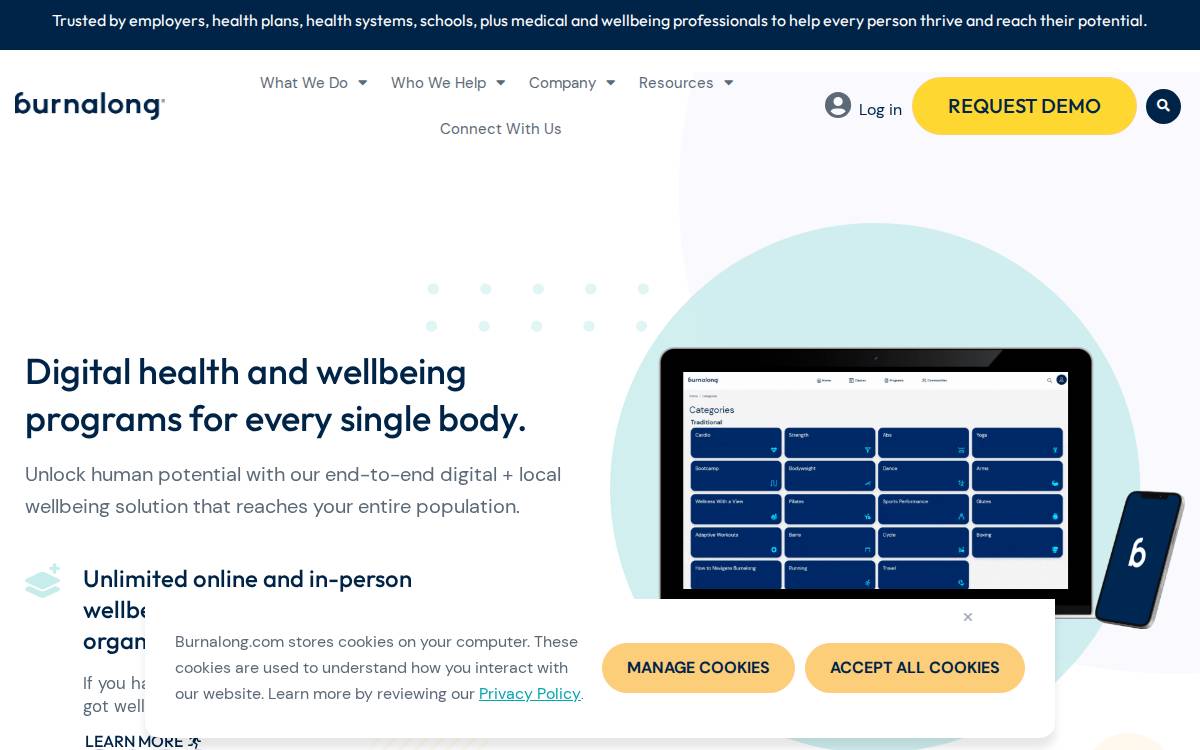 BurnAlong website preview