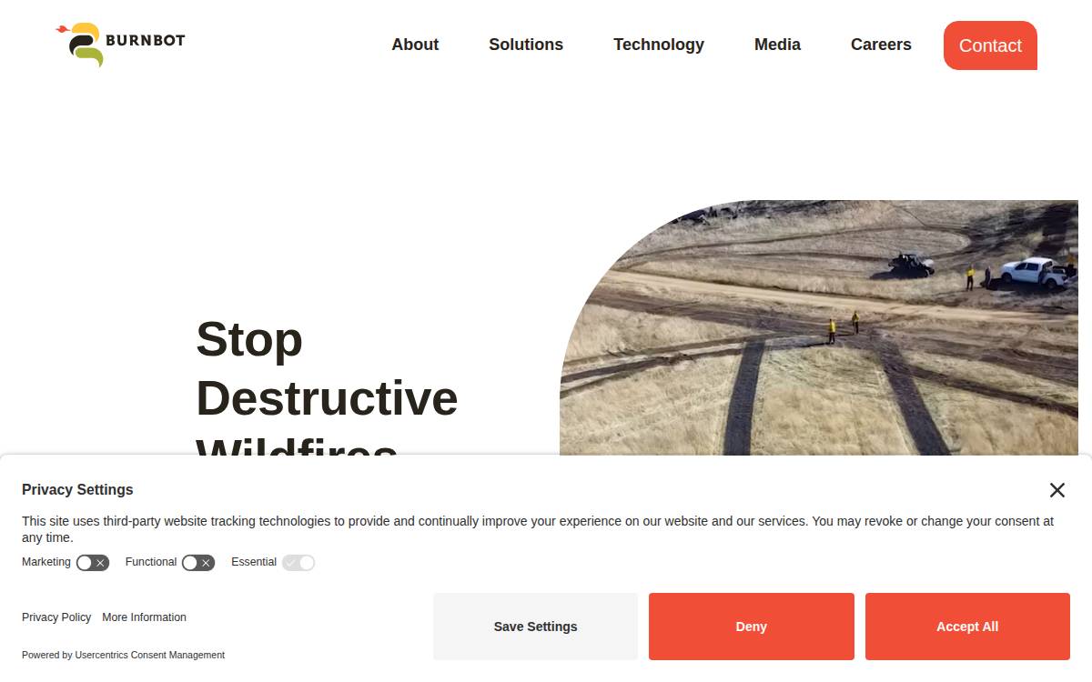 BurnBot website preview