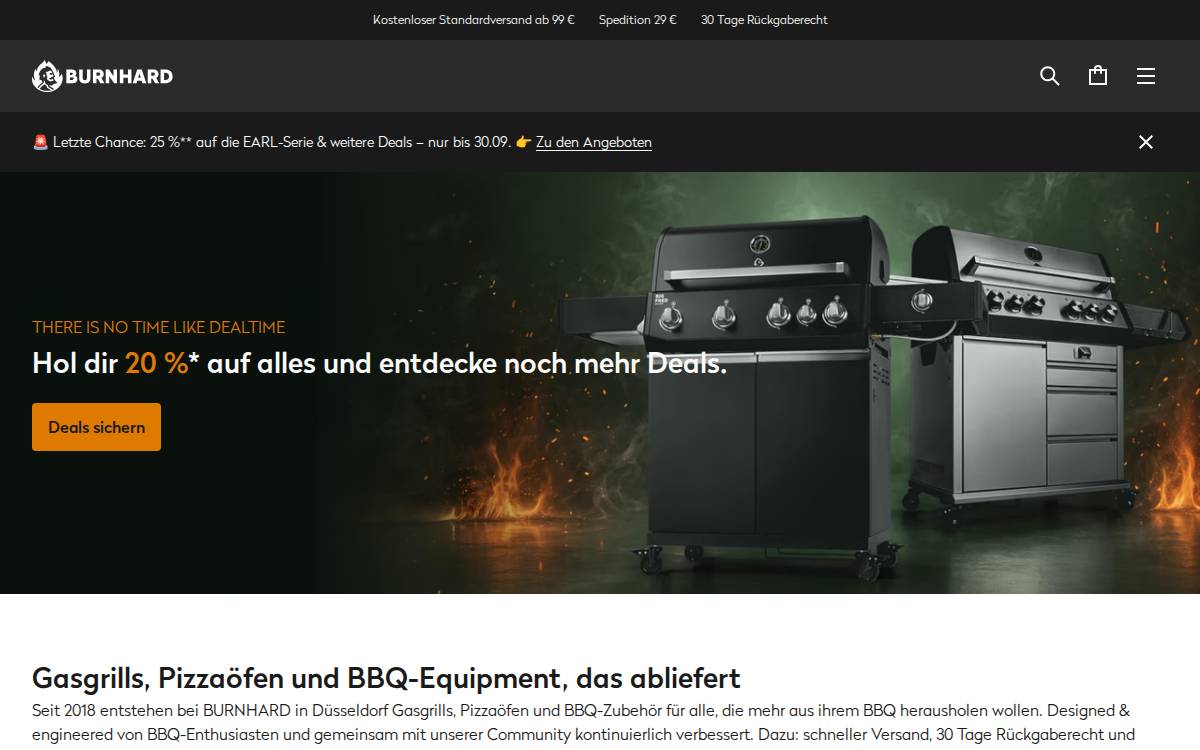 Burnhard website preview