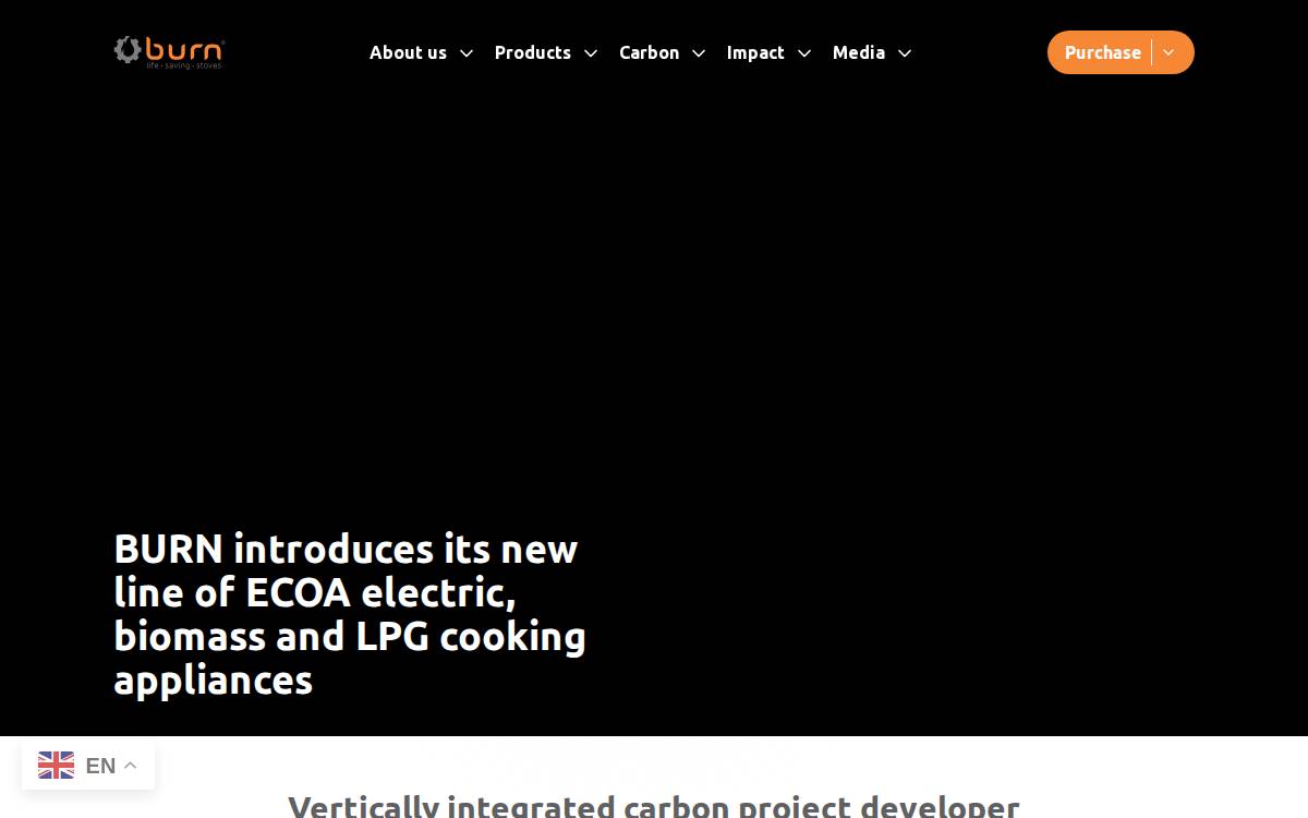 Burnstoves website preview