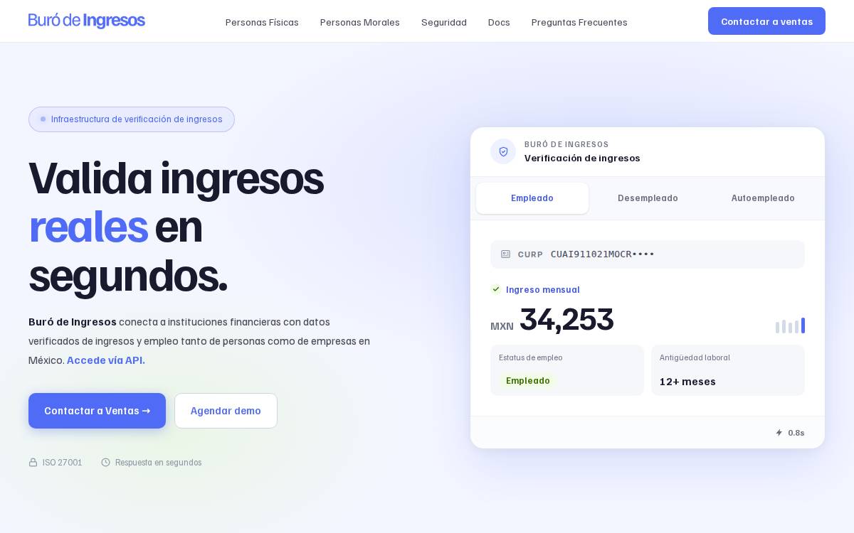 Buró de Ingresos website preview