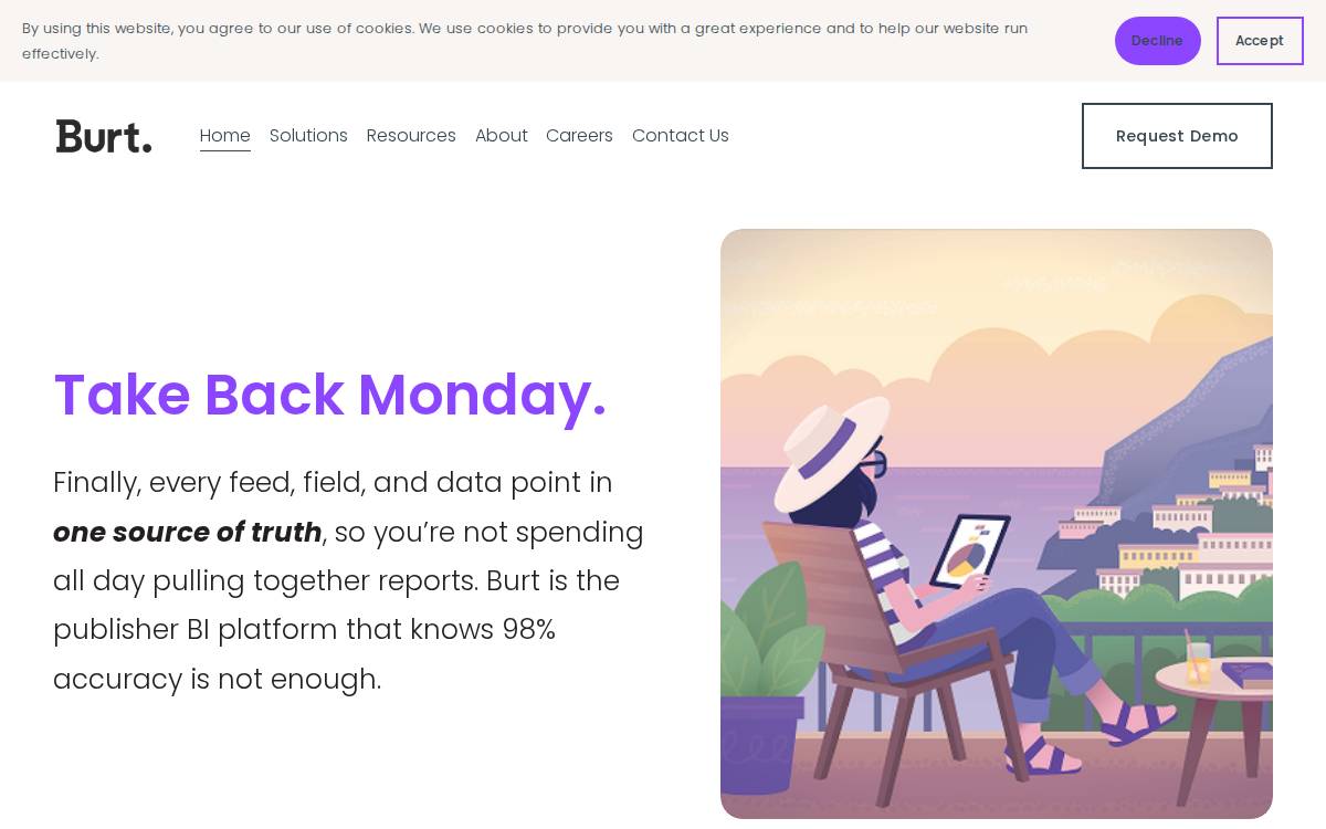Burt website preview