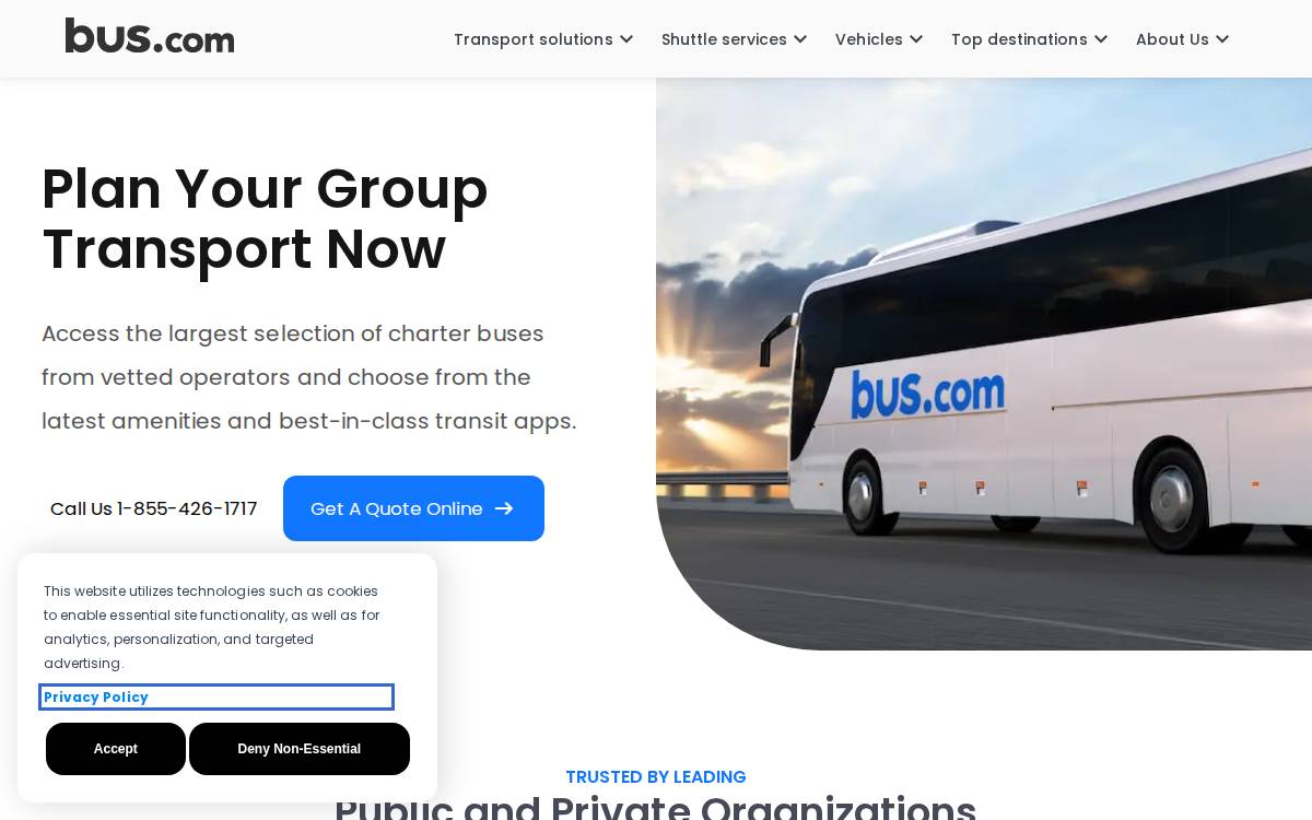 Bus.com website preview