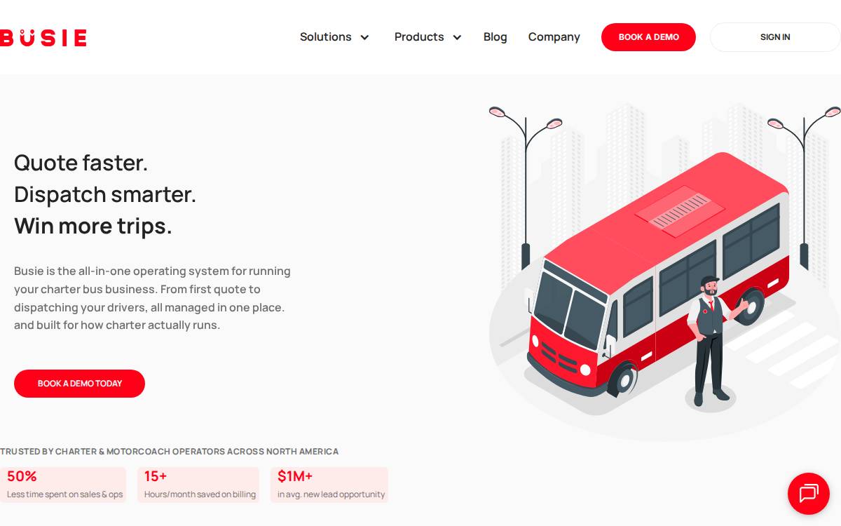 busie website preview
