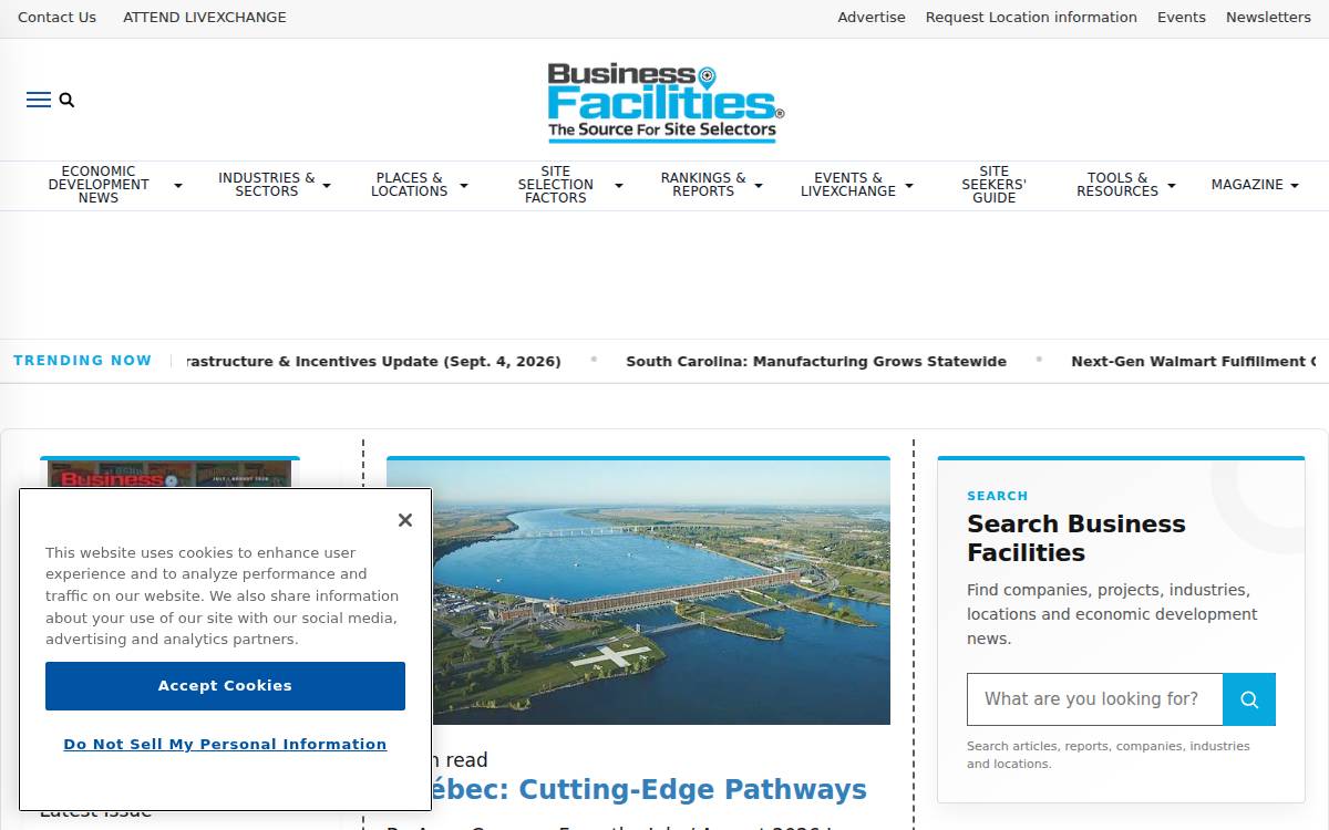 Businessfacilities website preview