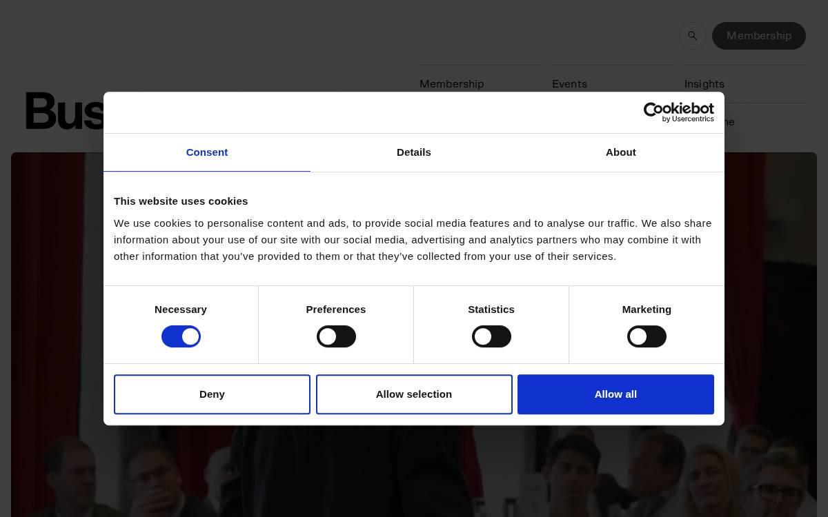 Businessleader website preview