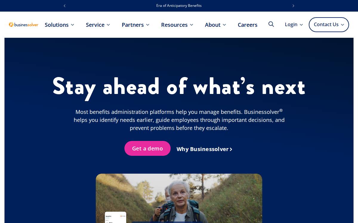 Businessolver website preview