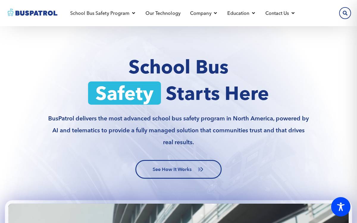 BusPatrol website preview