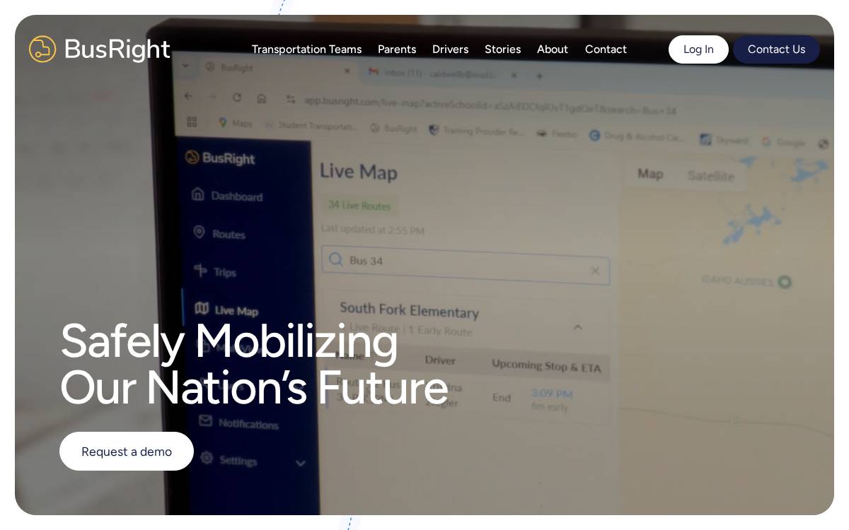 BusRight website preview