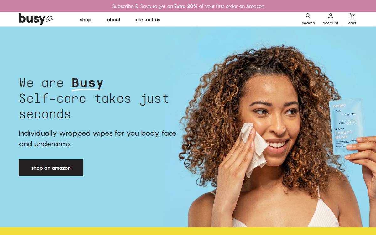 Busy Beauty website preview