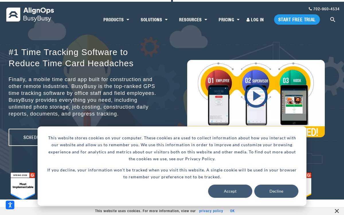 busybusy website preview