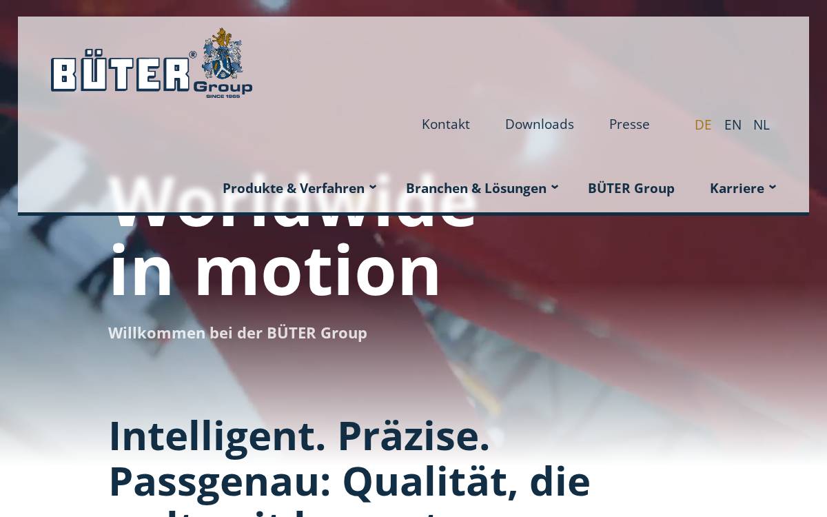 Büter Group website preview