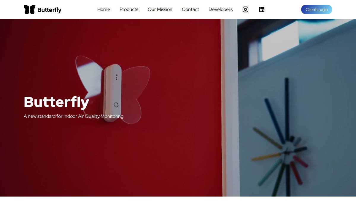 Butterfly Air website preview