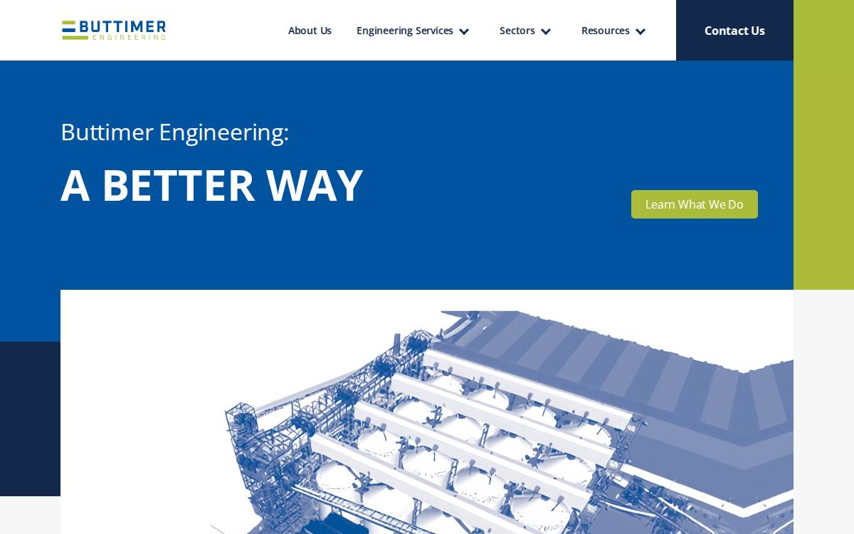 Buttimer Engineering website preview