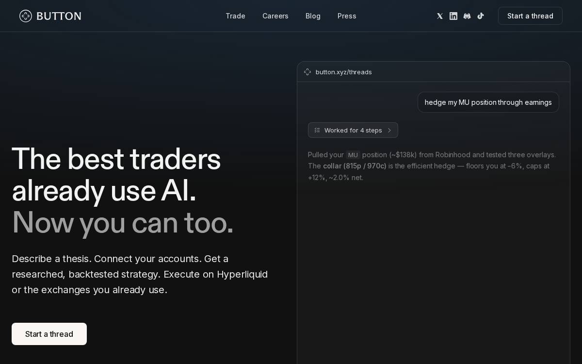 Button website preview