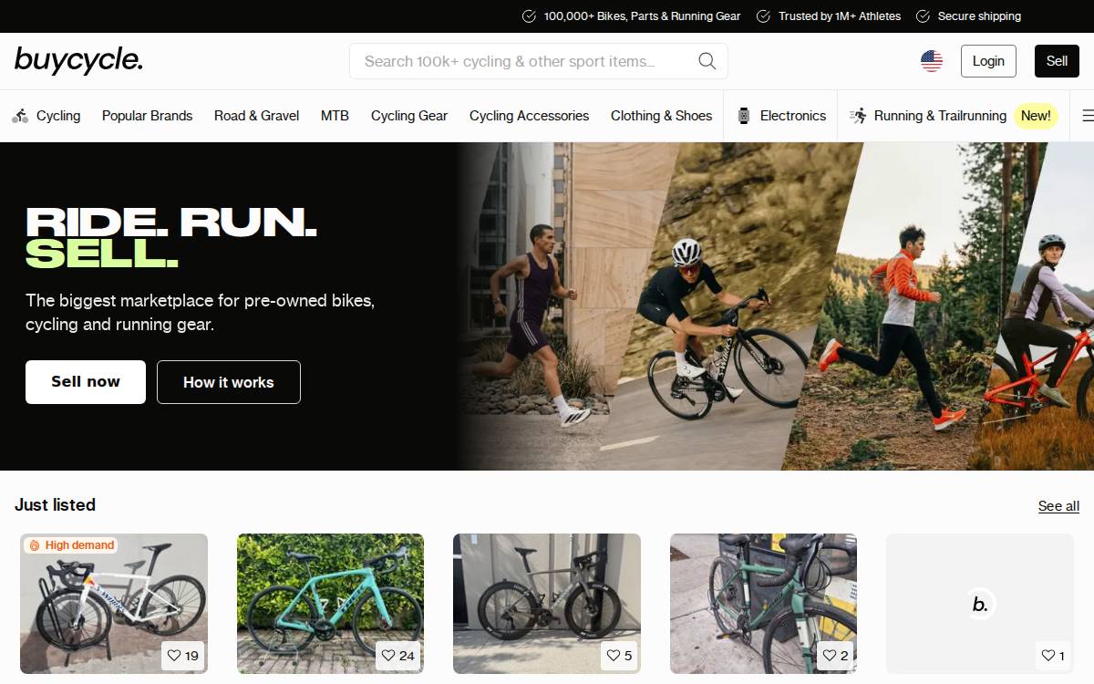 Buycycle website preview