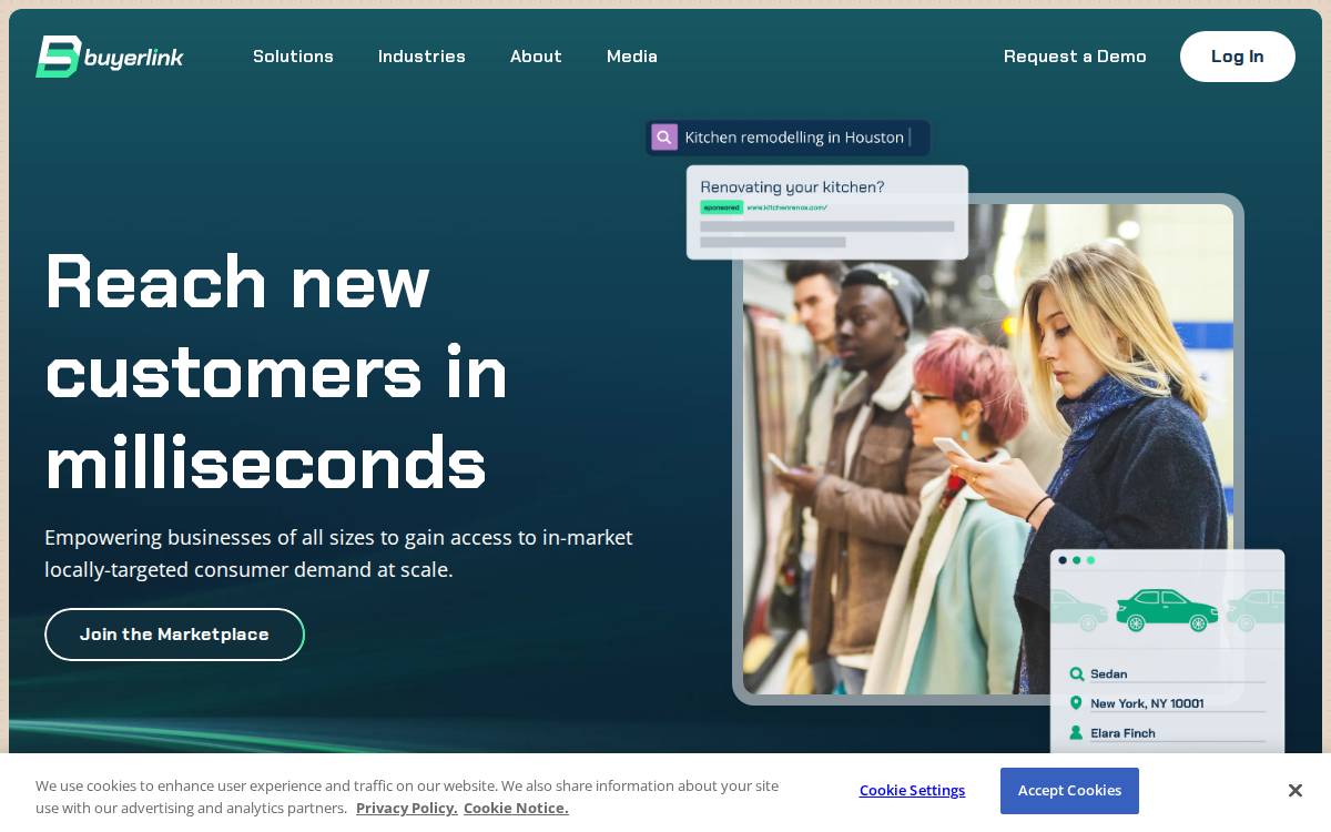 Buyerlink website preview