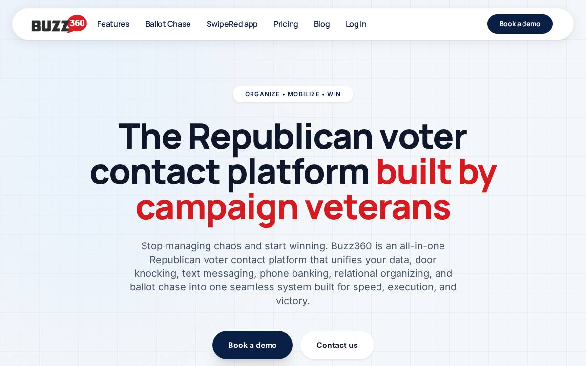 Buzz360 website preview