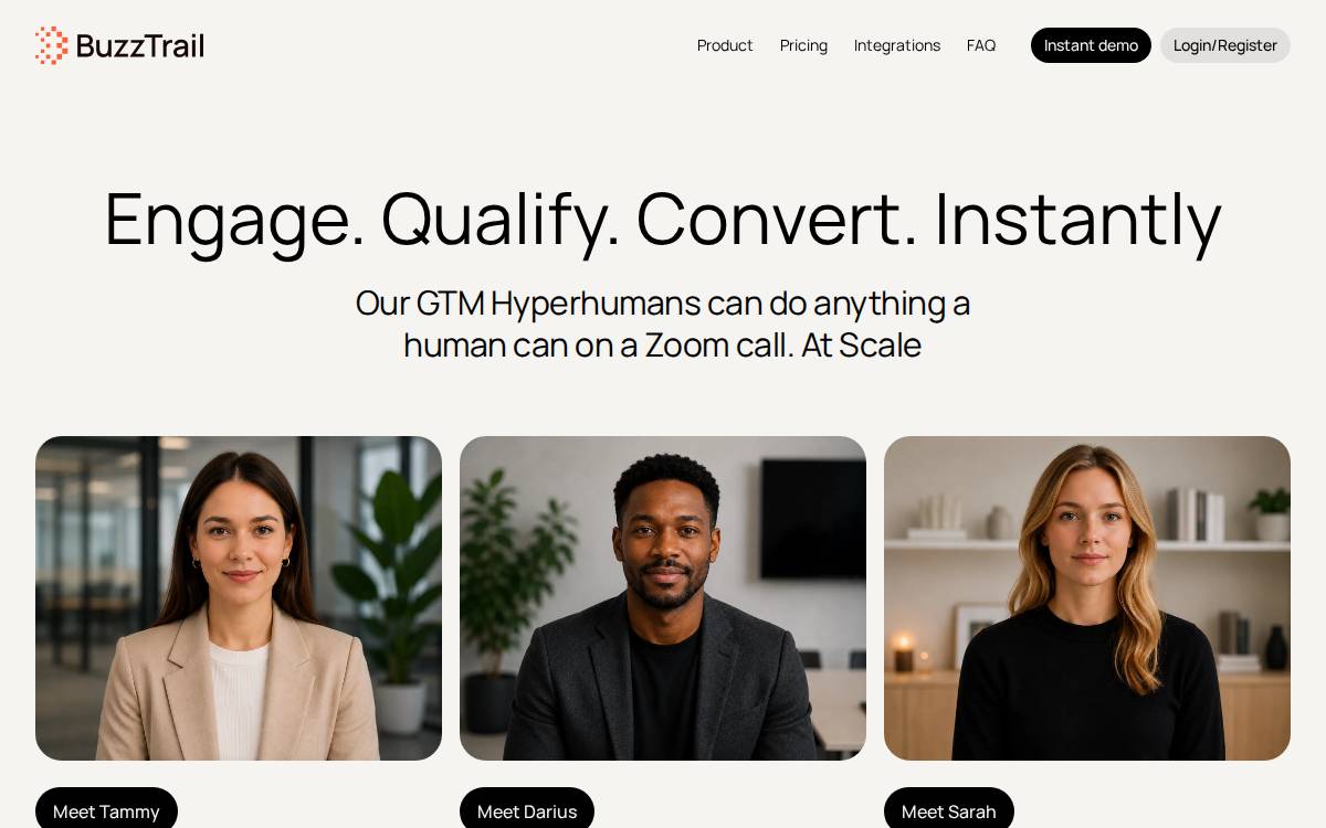 BuzzTrail website preview