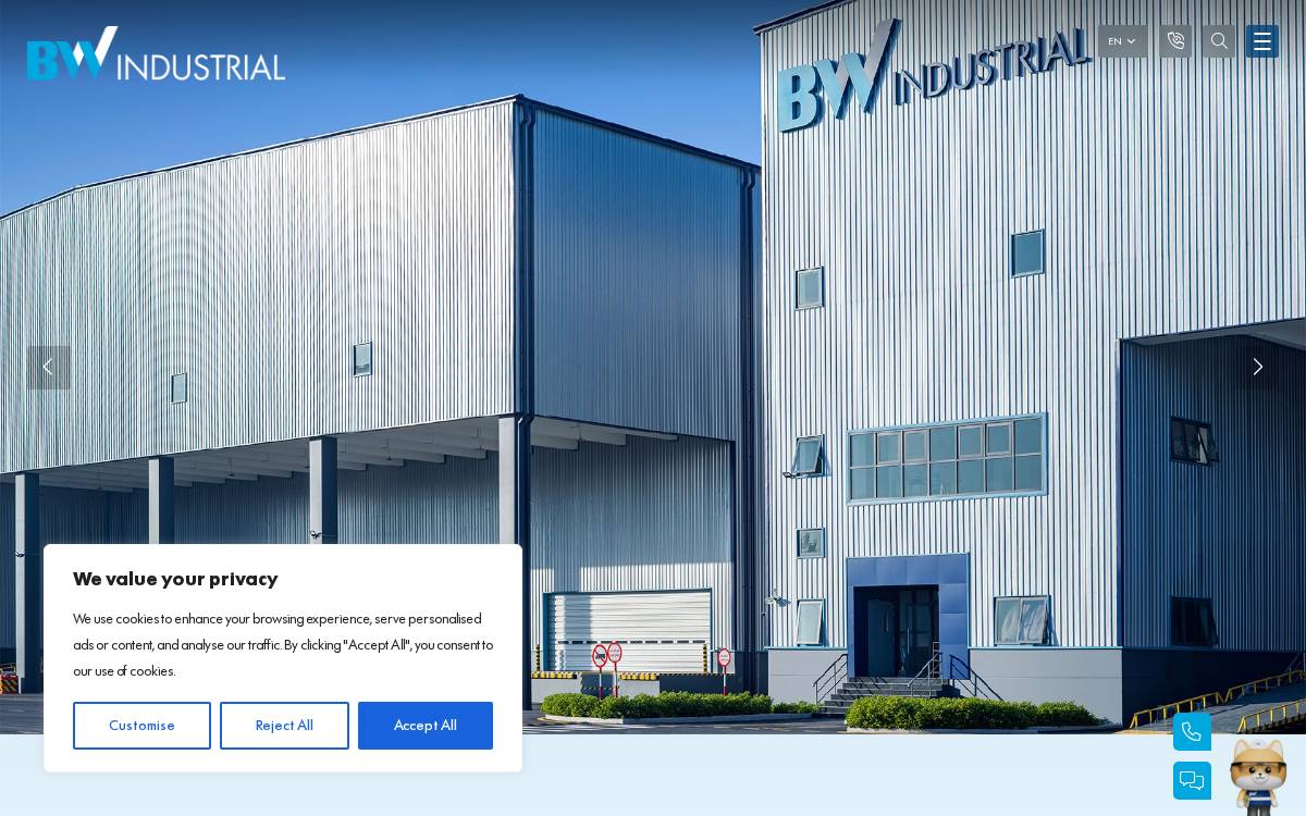 Bw Industrial Development Joint Stock Company website preview