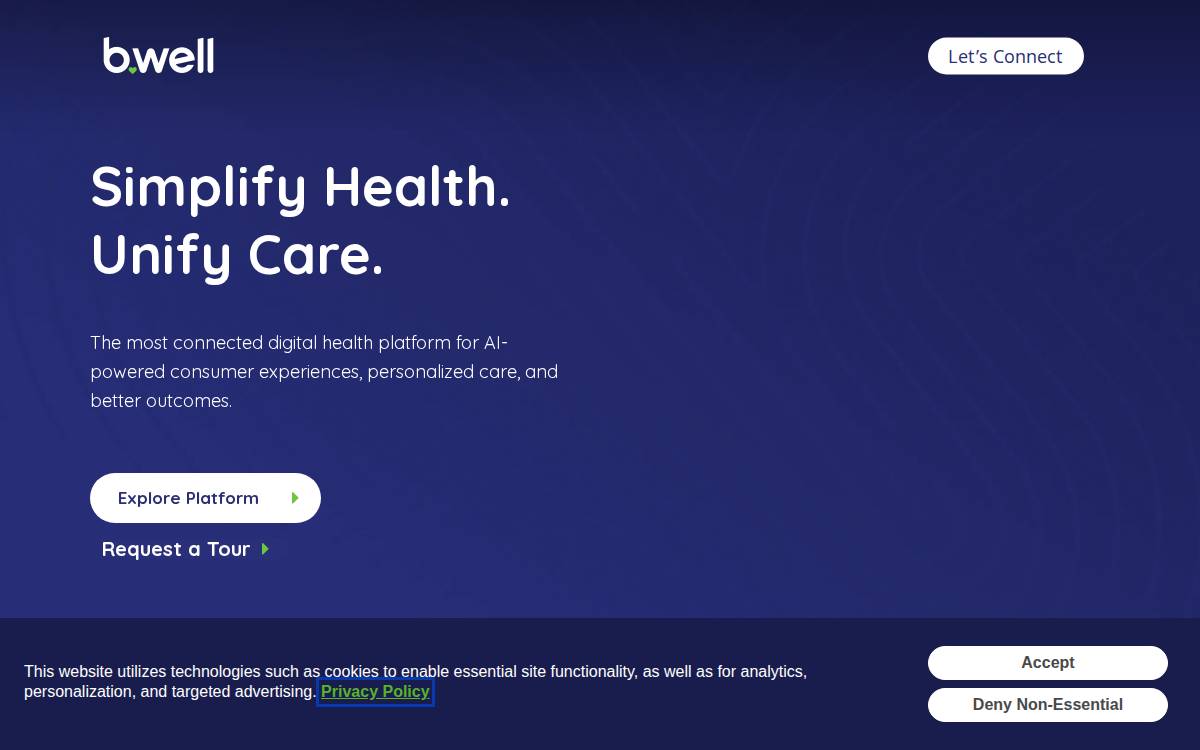 bwell website preview