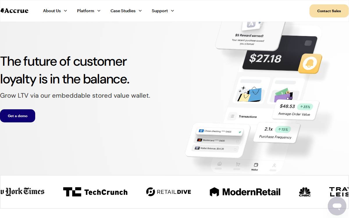 Byaccrue website preview