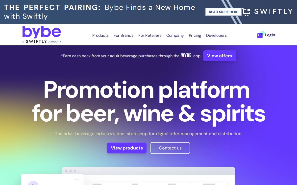 BYBE website preview